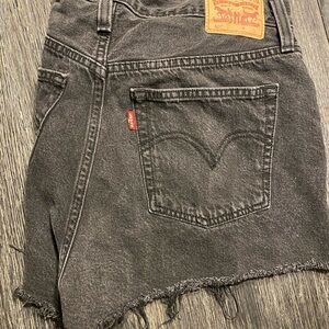 Levi's Charcoal Denim Shorts